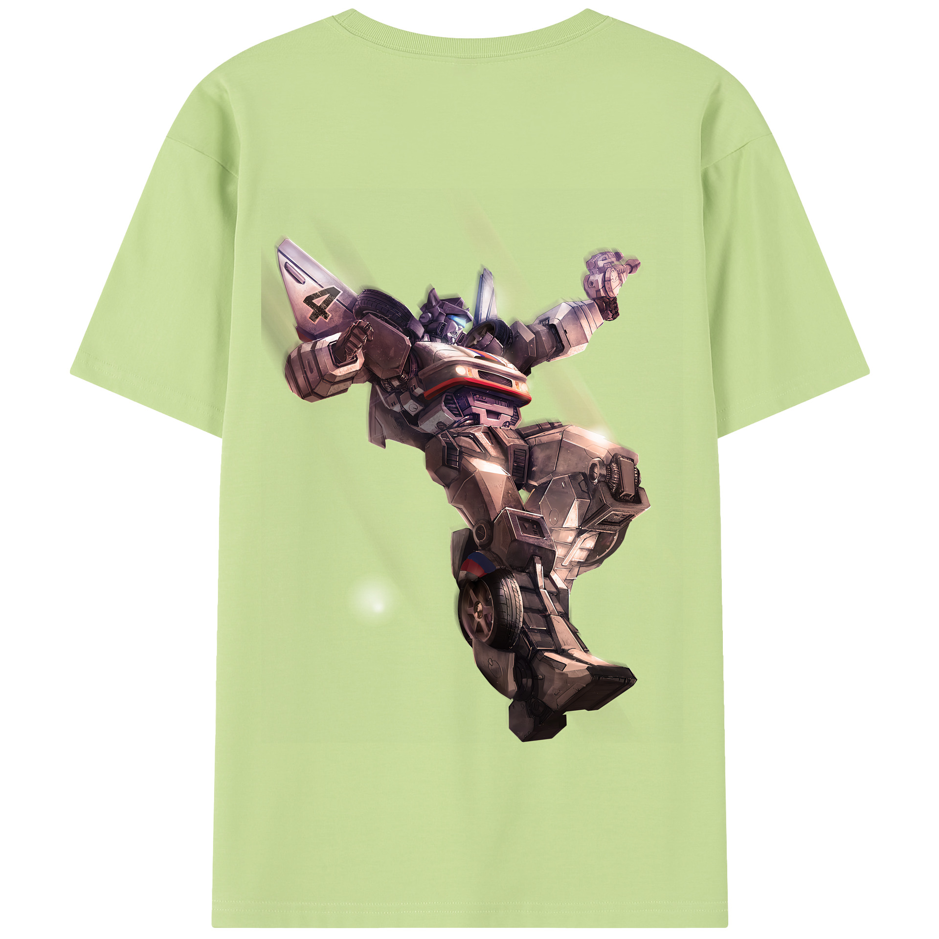 （画像用） Transformers トランスフォーマー 綿100％半袖Tシャツ（背面プリント）